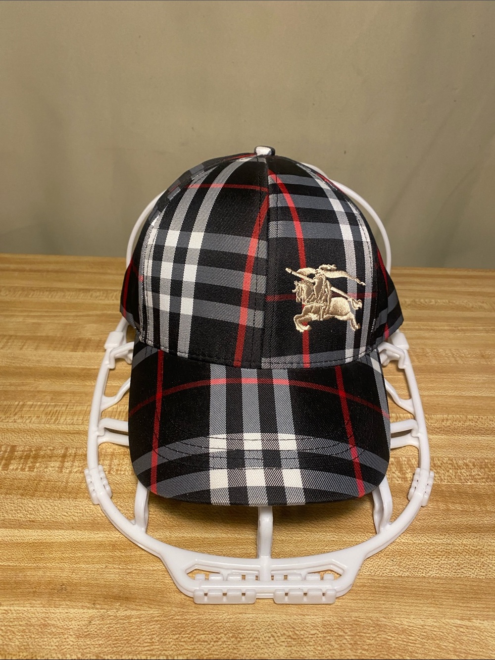 Burberry London Baseball Cap Check Gold Prorsum Knight Unisex O/S NWT